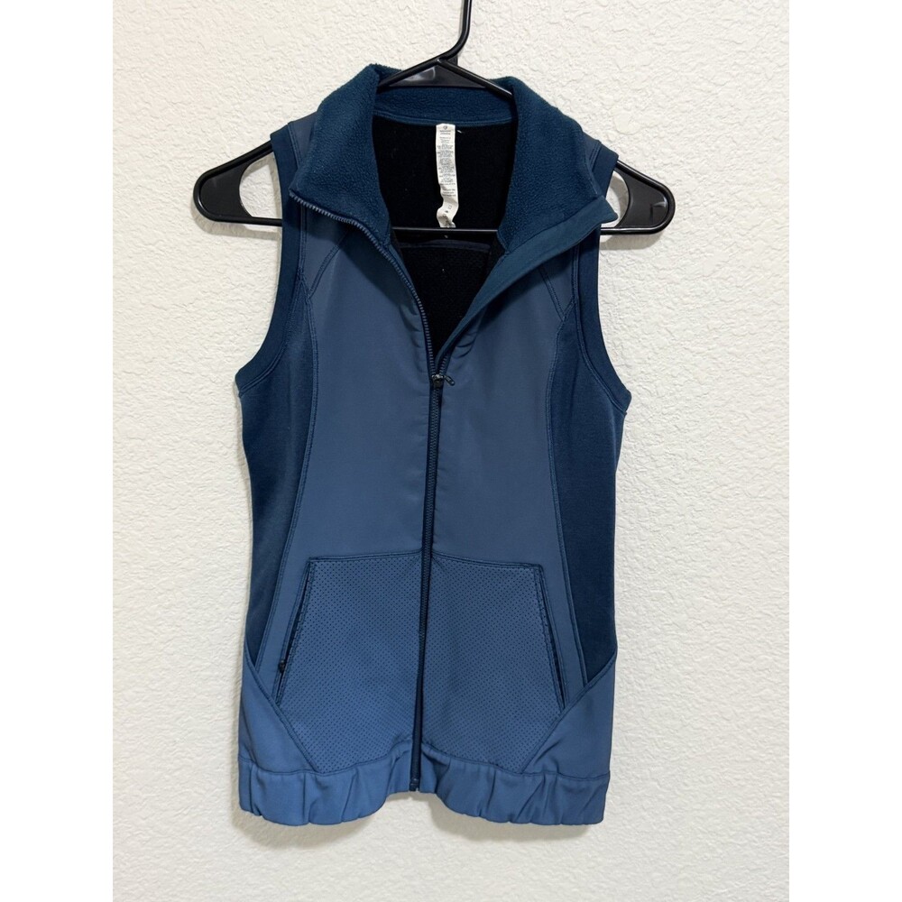 Lululemon Let's Get Visible Reflective Vest Alberta Lake Teal Womens Size 4